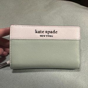 Kate Spade Wallet Mint/White Medium